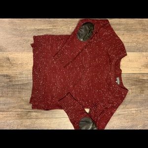 Market and Spruce Women’s Maroon sweater